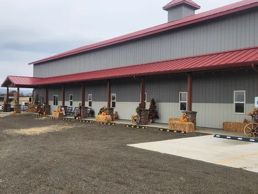 Outdoor decorations at Harvest Festival