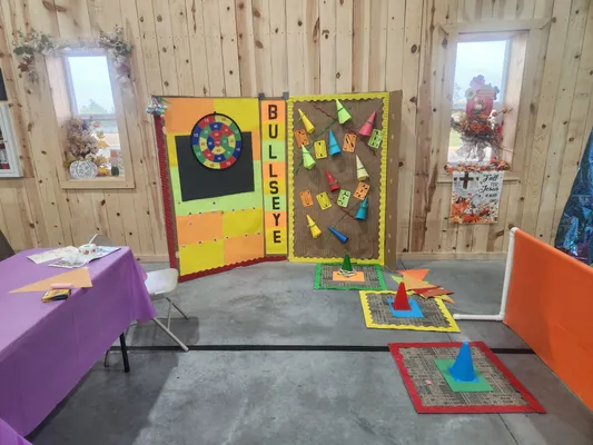 Ring toss game at Harvest Festival