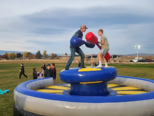 Jousting activity at Harvest Festival