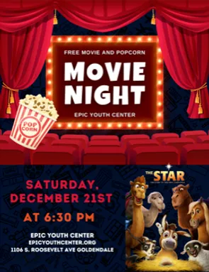 Poster for a movie night